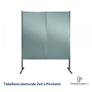 Immagine di un Tabellone Elettorale bifacciale 2x2 a Picchetti