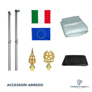 Immagine di una serie di accessori per arredo Seggio Elettorale