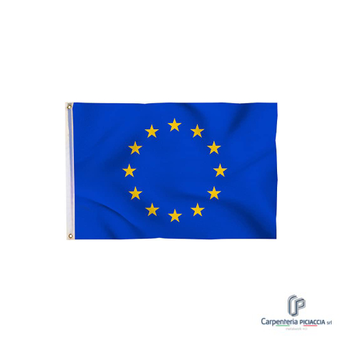 Immagine di bandiera dell'Unione Europea per asta portabandiera, accessorio Seggio Elettorale
